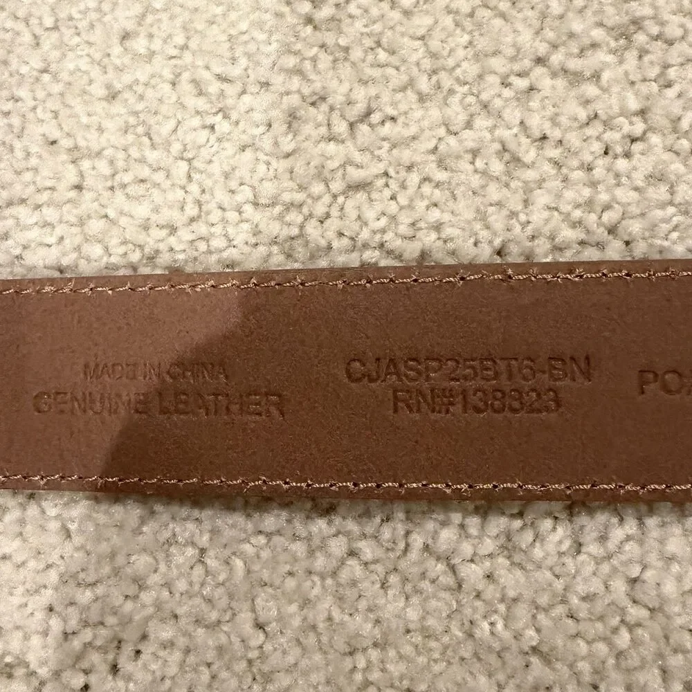 NWOT Cody James Men’s Rustler Suede Leather Belt W/ Buckle Tan Size 34 Western